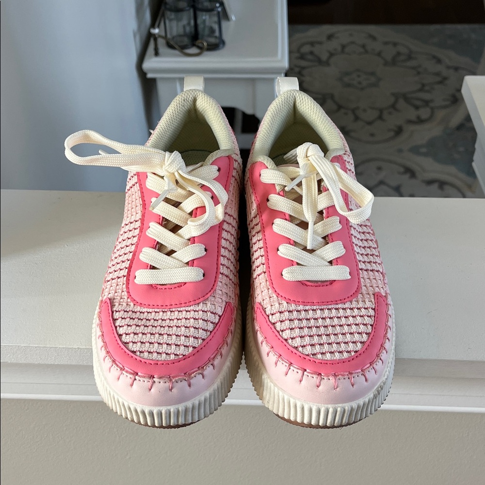 LUCKY STEP Air Cooled Pink Sneakers size 7 - Picture 8 of 13
